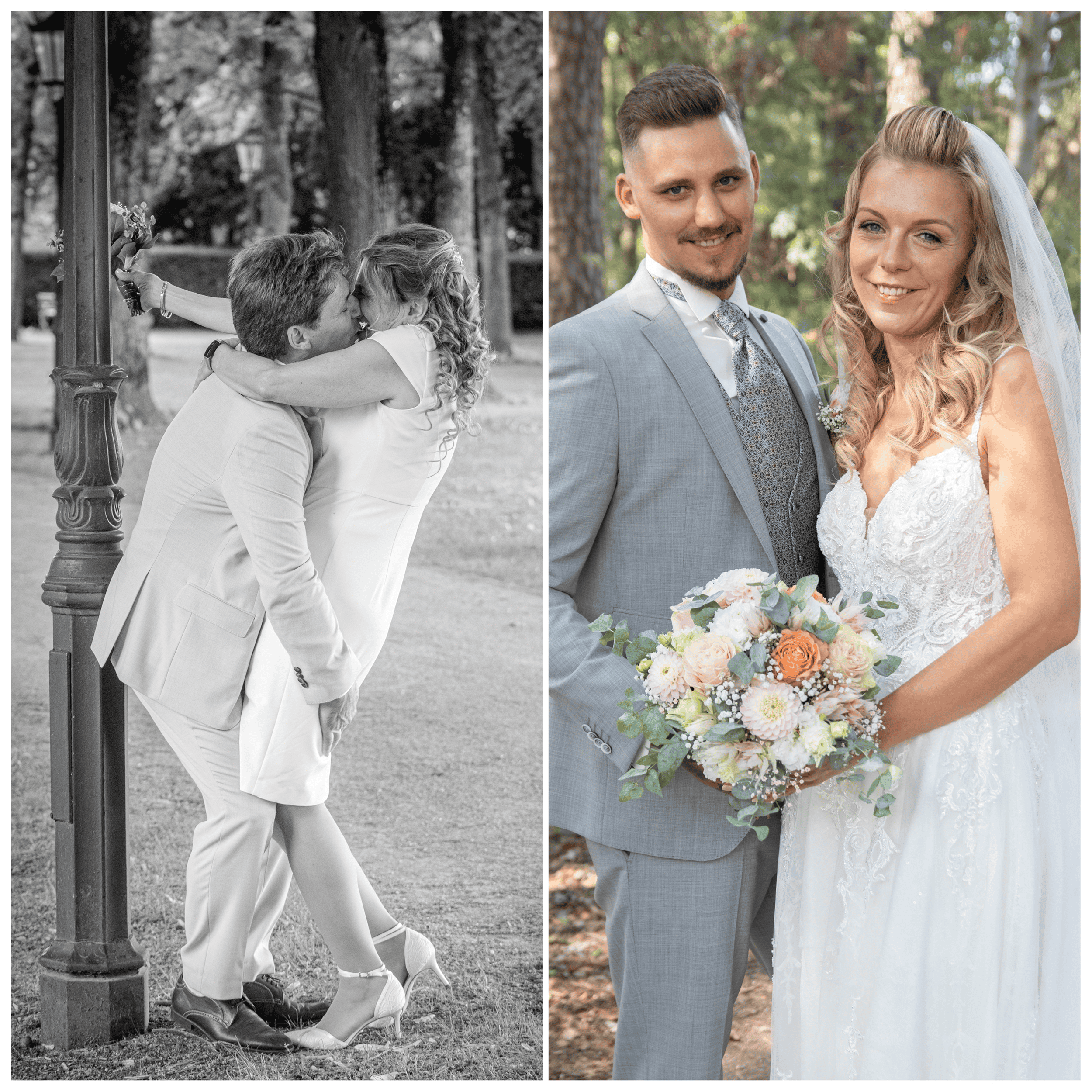 Collage Brautpaarshooting