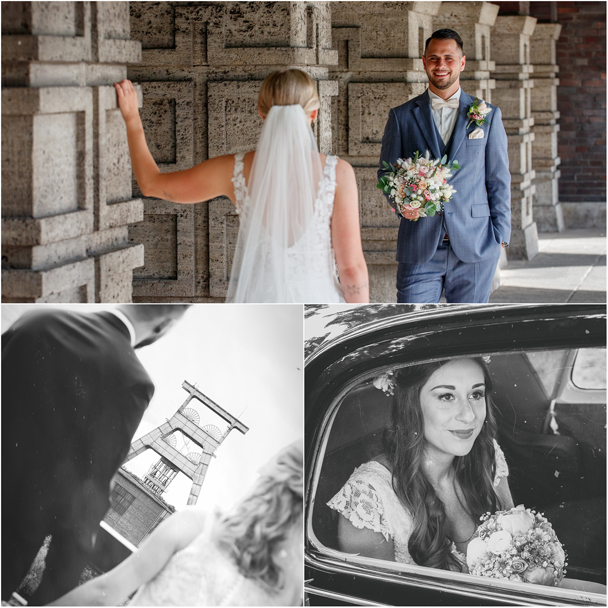 Hochzeitspaar pur Fotoshooting