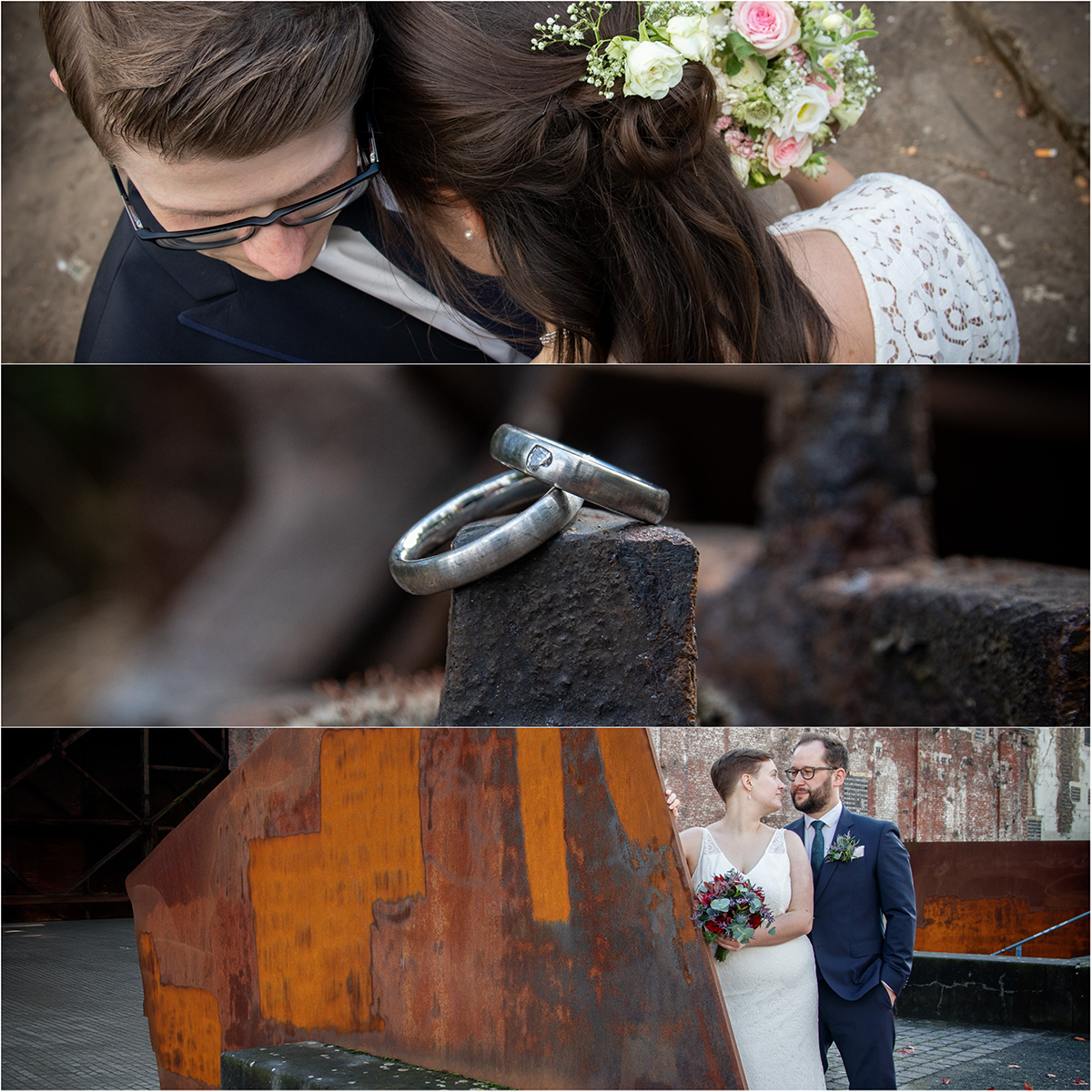 Hochzeitspaar pur Fotoshooting