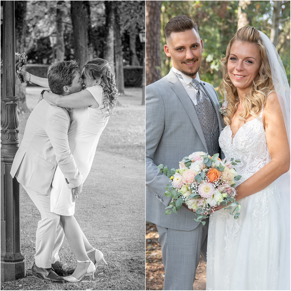 Hochzeitspaar pur Fotoshooting