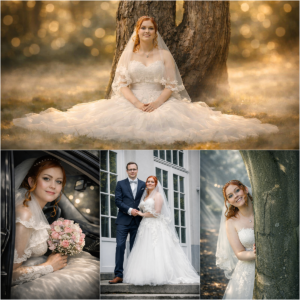 Hochzeitspaar pur Fotoshooting