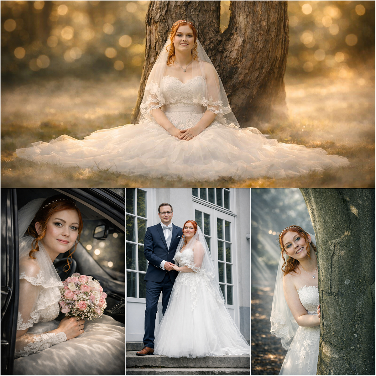 Hochzeitspaar pur Fotoshooting