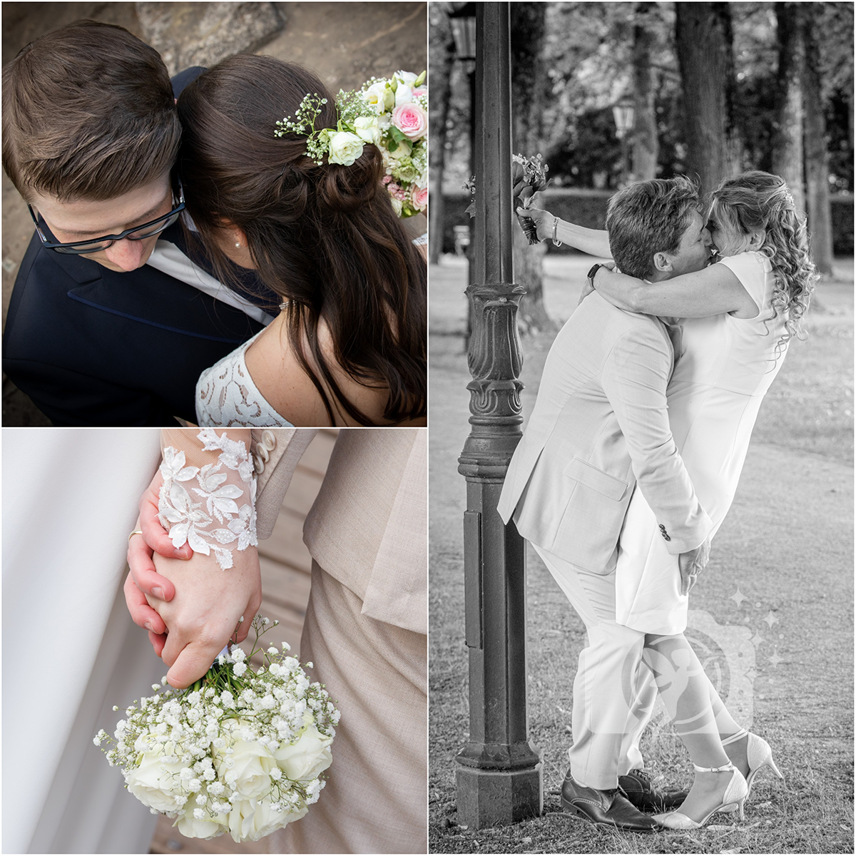 Hochzeitspaar pur Fotoshooting