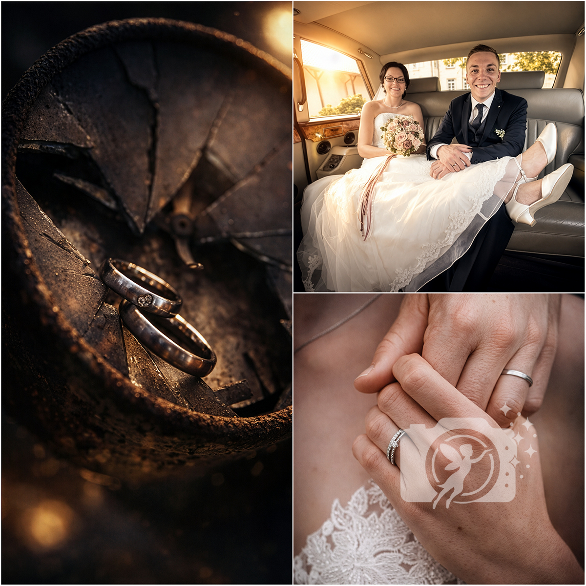 Feenstaub Entertainment Fotoshooting Hochzeitspaar pur