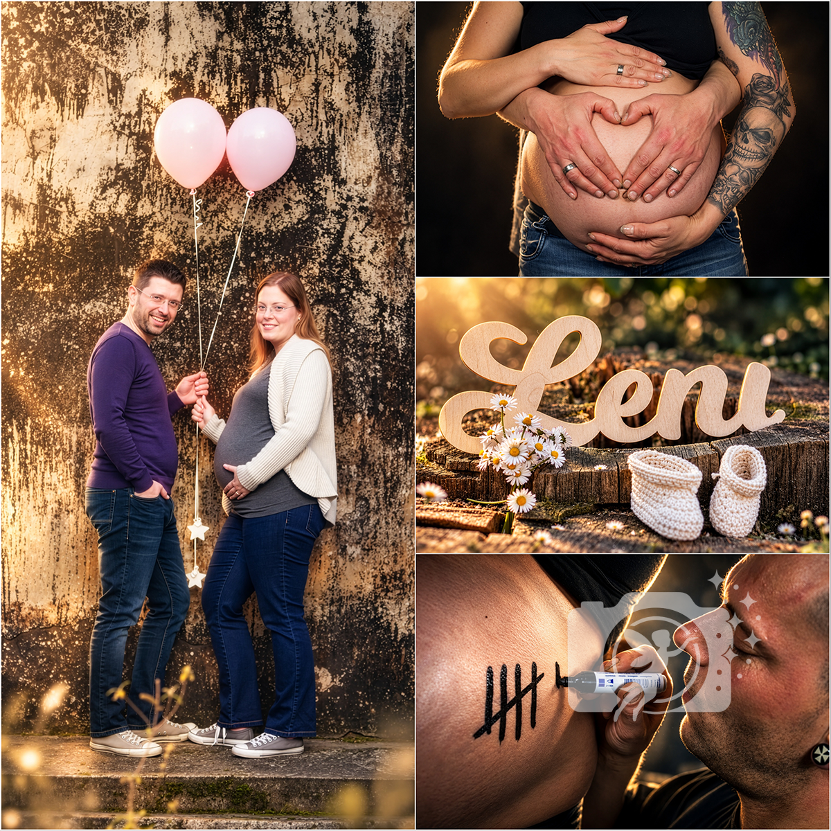 Schwangerschaft Fotoshooting Familie